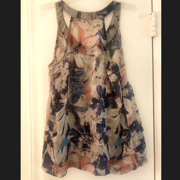 Floral Print Halter Tank from Lily White size L - Picture 5 of 5